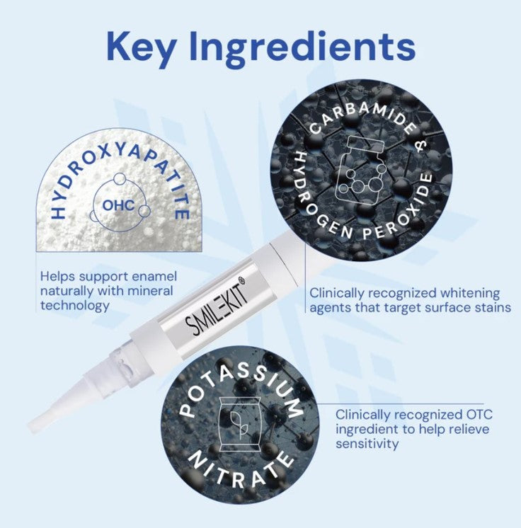 DiamondSeries- Snow Teethwhitening™ Kit with Hydroxyapatite & Potassium Nitrate - 10 serums