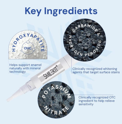 DiamondSeries- Snow Teethwhitening™ Kit with Hydroxyapatite & Potassium Nitrate - 10 serums